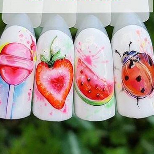 Main 1PCS Strawberry Summer Fruit Drinking Stickers For image