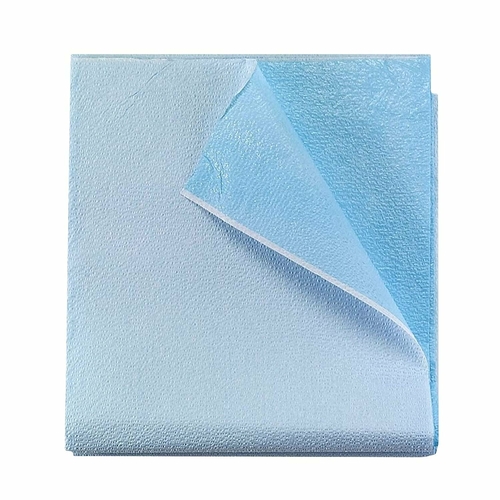 Disposable Stretcher Sheets 40" x 72". Pack of 50 Blue/White