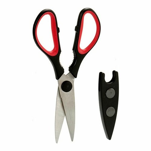 Scissors Protective Case Magnetic Red Black Steel Natural rubber