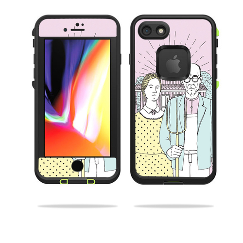 MightySkins LIFIP8-american gothic pop Skin for Lifeproof Fre for iPho