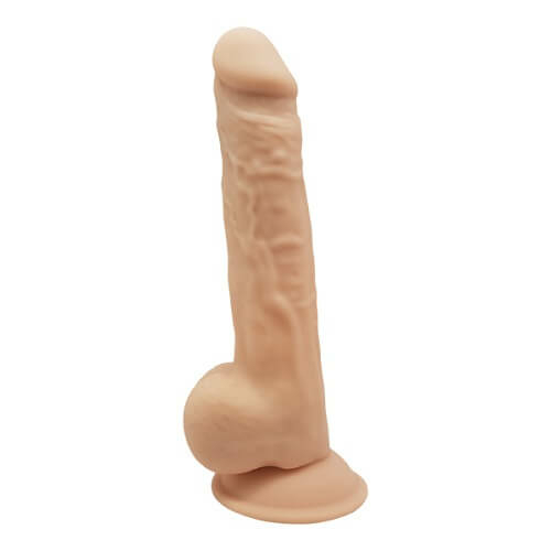 9.5 inch Realistic Silicone Dual Density Dildo with Suction Cup with