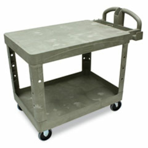 Rcp 452500BG Flat Shelf Utility Cart  2-Shelf  25-5/8w x 43-7/8d x 33-