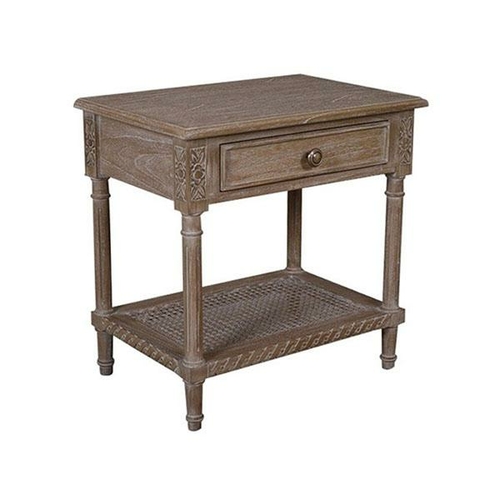 Polo Side Table Bedside Oak Wash
