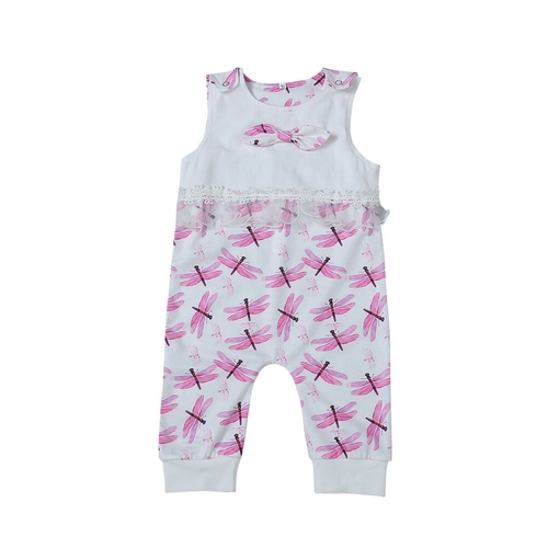 Infant Newborn Baby Girls Dragonfly Sleeveless