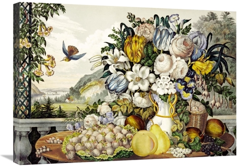 Global Gallery GCS-266973-30-142 30 in. Landscape, Fruit & Flowers