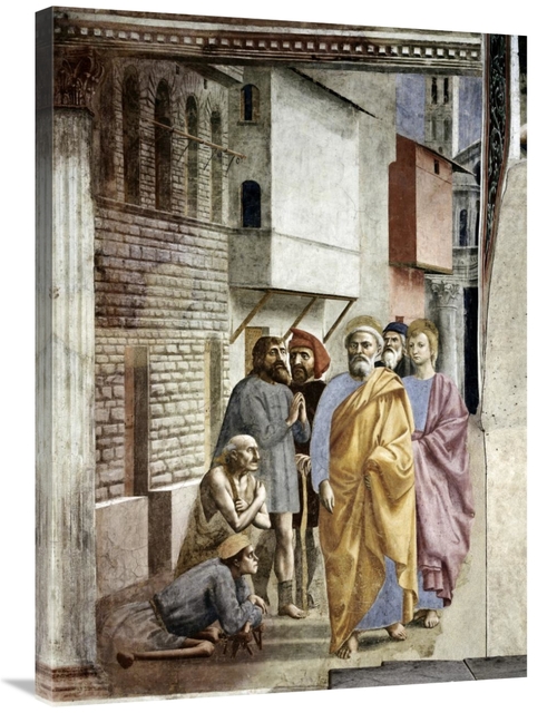 36 in. Saint Peter Following Saint John As He Heals the Sick with His 