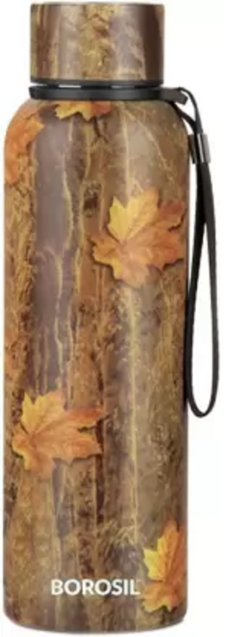 Hydra Trek Maple Steel Water Bottle,Double Wall Vacuum Insulated Flask