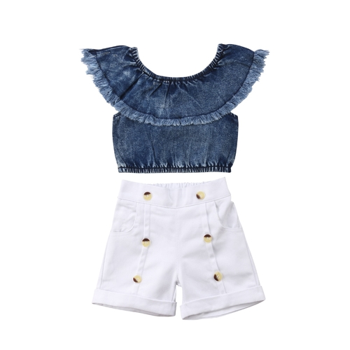 Fashion Infant Toddler Kids Baby Girl Denim