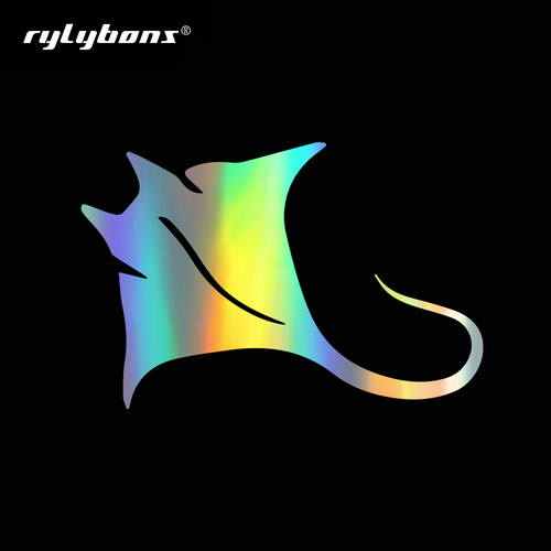 12*8cm Funny Elegant Fish Car Stickers and