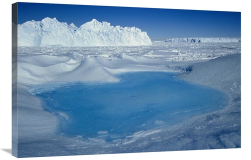 Global Gallery GCS-397781-2436-142 24 x 36 in. Blue Pool on Iceberg&#4