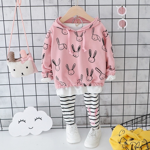 Toddler Baby Kids Girls Clothes Rabbit Hooded