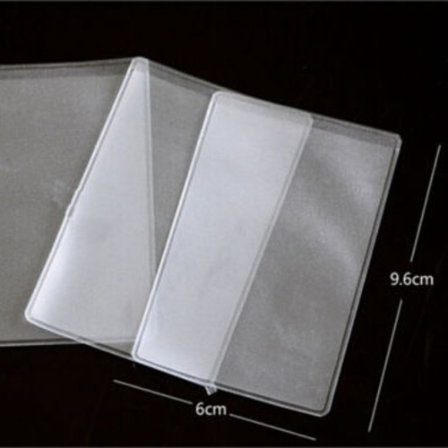 10Pcs Dustproof Clear Card Holders Soft Plastic