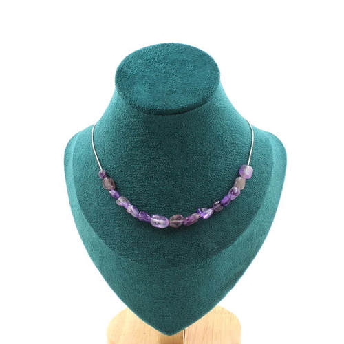 Amethyst from Brazil 15 beads necklace