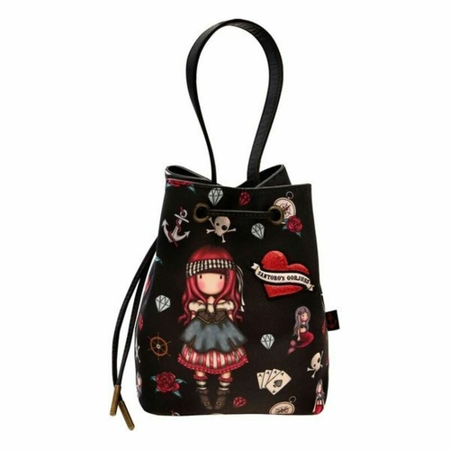 Casual Backpack Gorjuss Mary rose Black Maroon 12,5 L