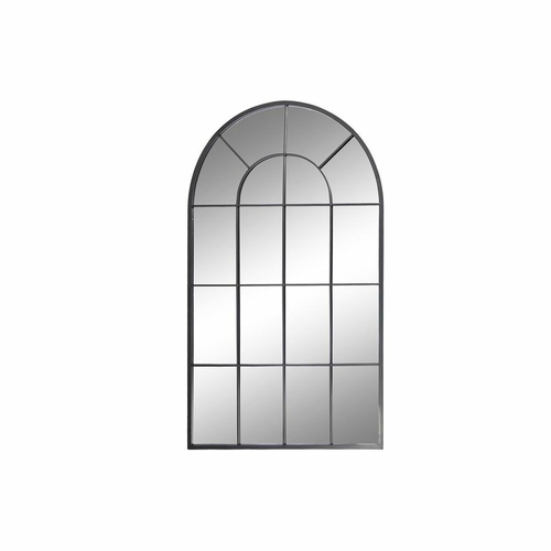 Wall mirror DKD Home Decor Black Crystal Iron Mirror Window 70 x 2,5 x