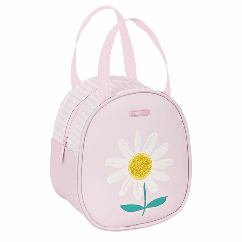 Thermal Lunchbox Safta Flor Pink White (19 x 22 x 14 cm)