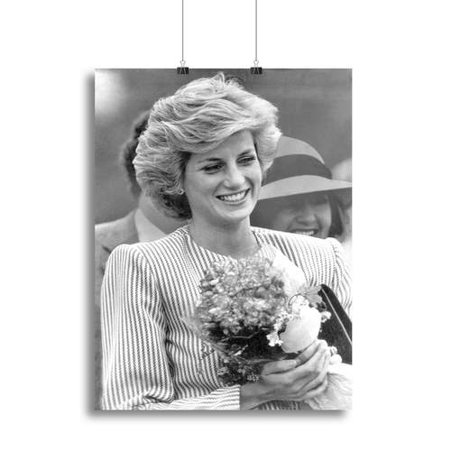 Princess Diana walkabout in Puckapunyal near Melbourne Canvas Print or
