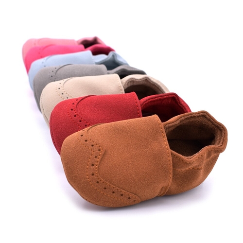 Newborn Baby Shoes Nubuck Flock leather Baby