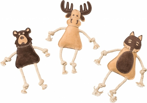 Ethic 077048 14 in. Dura Fused Leather Forest Dog Toy