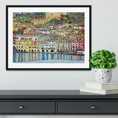 Malcena at the Gardasee by Klimt Framed Print