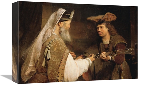 Global Gallery GCS-456160-1218-142 12 x 18 in. Ahimelech Giving the Sw