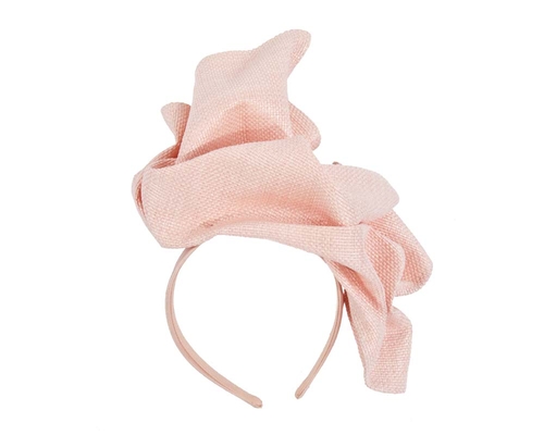 Light Peach tailored fascinator