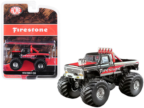 1974 Ford F-250 Monster Truck \Firestone\" Black and Red \"ACME