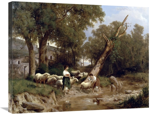 Global Gallery GCS-278402-30-142 30 in. Crossing the Stream Art Print 