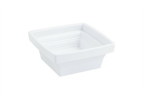 Bon Chef 53109WHITE 5.25 x 5.25 x 2.25 in. Americana Square 1 quart Bo