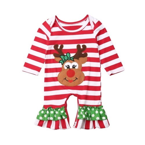 Infant Baby Girl Christmas Clothes Santa