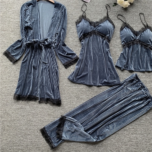 Sexy V-neck Spaghetti Strap Pyjamas Women