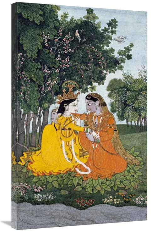 Global Gallery GCS-268179-36-142 36 in. Lovers in a Forest Art Print -