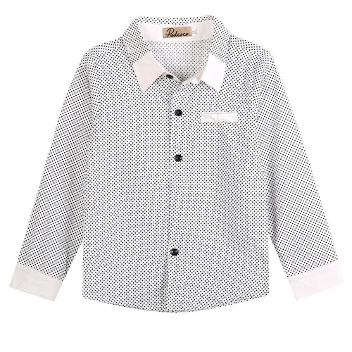 Spring Autumn Polka Dot Boys Formal Plain