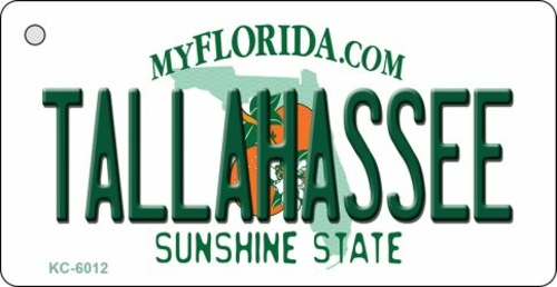 Smart Blonde KC-6012 Tallahassee Florida State License Plate Key Chain