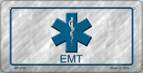 Smart Blonde BP-2132 3 x 6 in. EMT Logo Novelty Bicycle License Plate