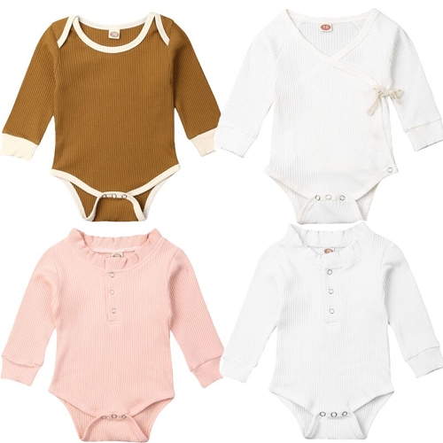 0 18M Newborn Baby Girls Boys Bodysuits Clothes