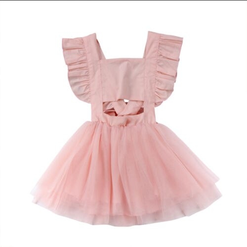 Toddler Kids Baby Girl Princess Tutu Tulle Dress