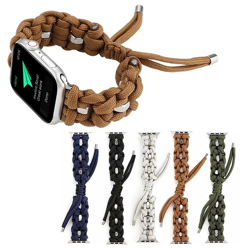 Woven Nylon Rope Bracelet Strap Band for Apple Watch