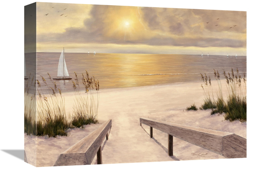 Global Gallery GCS-136049-1216-142 12 x 16 in. Beach Glow Art Print - 