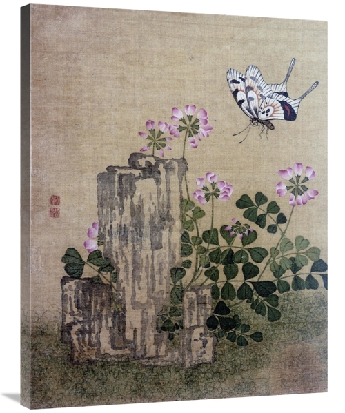 Global Gallery GCS-267604-36-142 36 in. Silk Leaf from an Album of Flo