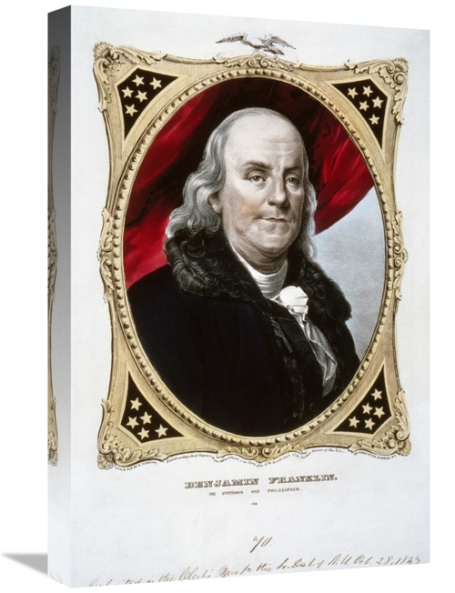 Global Gallery GCS-277167-22-142 22 in. Benjamin Franklin Art Print - 