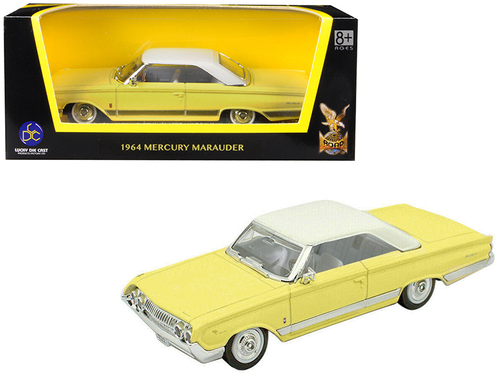 1964 Mercury Marauder Yellow with White Top 1/43 Diecast Model Car by