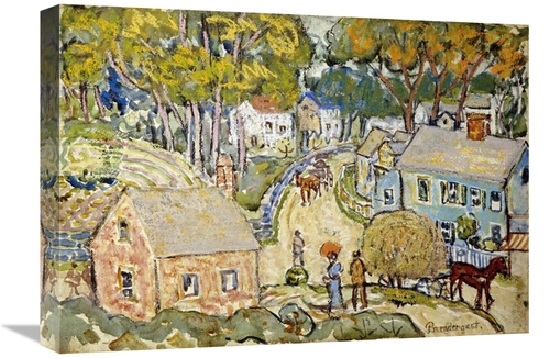 Global Gallery GCS-268415-22-142 22 in. A New England Village Art Prin