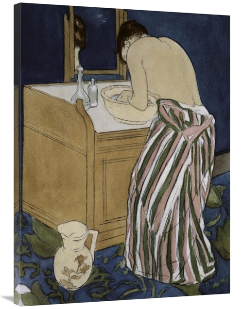 Global Gallery GCS-277006-40-142 40 in. Woman Bathing Art Print - Mary