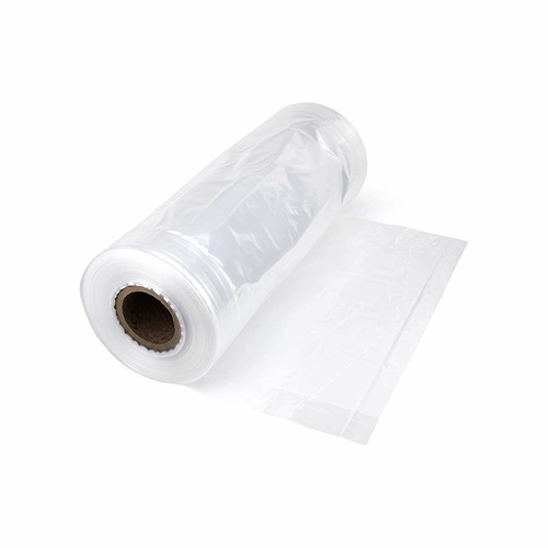 Pack of 125 X-Large Jumbo Gusset Poly Bags on Roll 26" x 24" x 60".