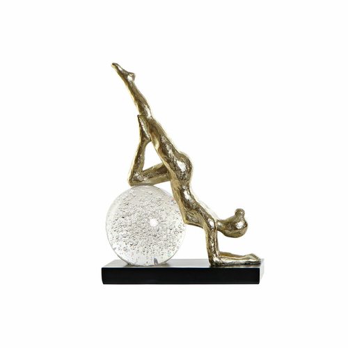 Decorative Figure DKD Home Decor Crystal Resin Yoga (23 x 12 x 32 cm)