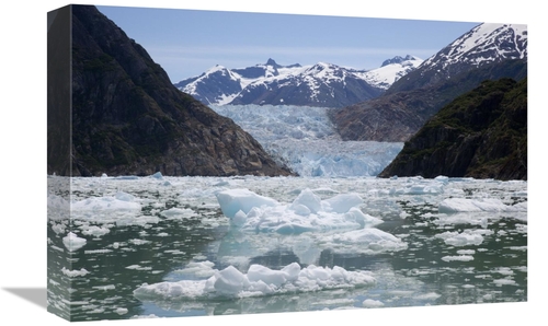 Global Gallery  12 x 18 in. South Sawyer Glacier & Bay Full of Bergy B