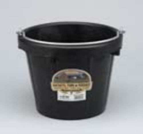 Miller Rubber Light Duty Pail Black 8 Quart - DF8