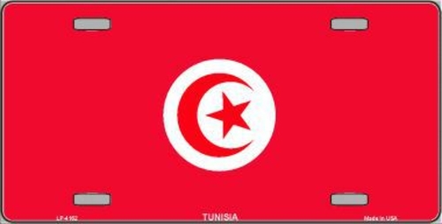 Smart Blonde LP-4162 Tunisia Flag Metal Novelty License Plate