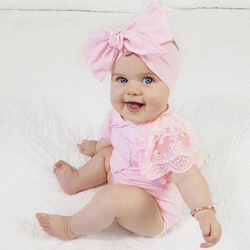 New Cute Baby Girls Infant Floral Heart Lace